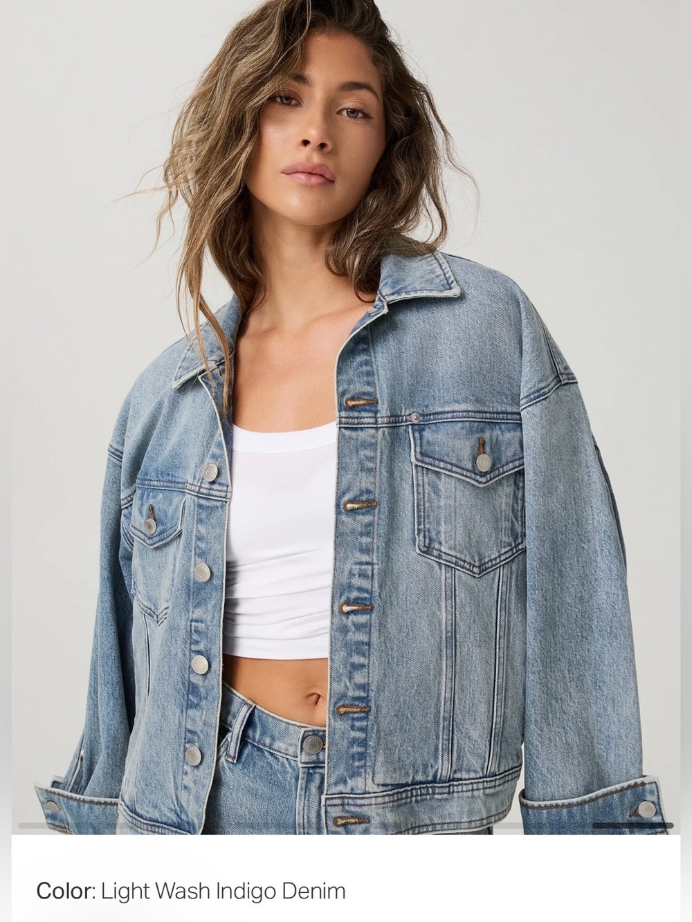 Women's Vuori Vintage Oversized Denim Jacket